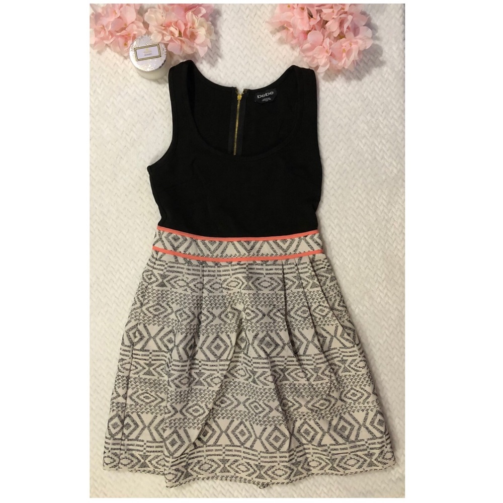 bebe Tribal Print Dress